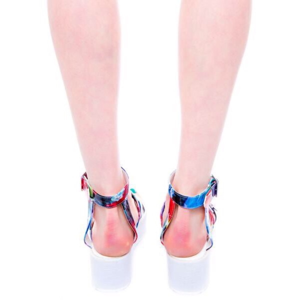 YRU Oasis Floral Flatforms - Picture 5 of 8